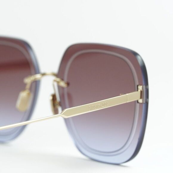 ?️ New Dior ULTRADIOR SU B0D2 Sunglasses - Gold Frame, Bordeaux Lenses